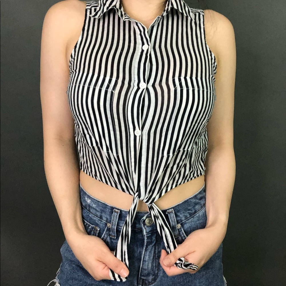 Pinstripe top